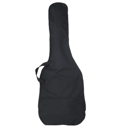 E-Bass für Anfänger mit Tasche Schwarz 4/4 46"