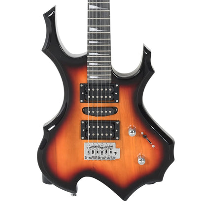 E-Gitarre für Anfänger mit Tasche Braun und Schwarz 4/4 39"
