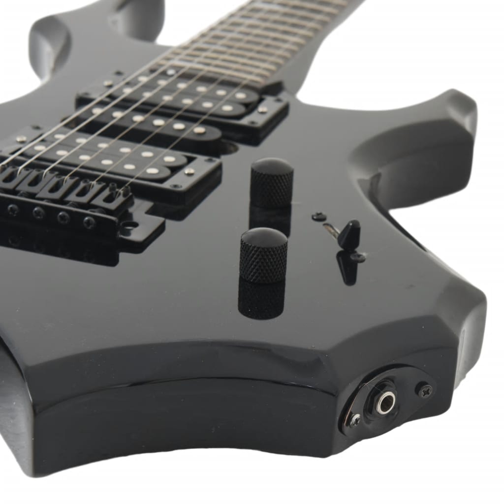 E-Gitarre für Anfänger mit Tasche Schwarz 4/4 39"