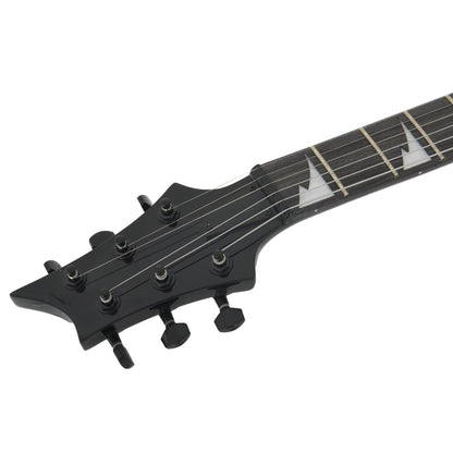 E-Gitarre für Anfänger mit Tasche Schwarz 4/4 39"