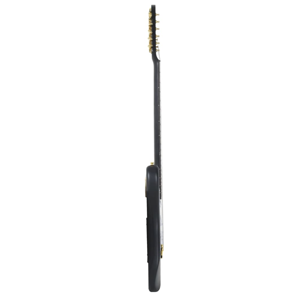 E-Gitarre für Anfänger mit Tasche Schwarz und Gold 4/4 39"