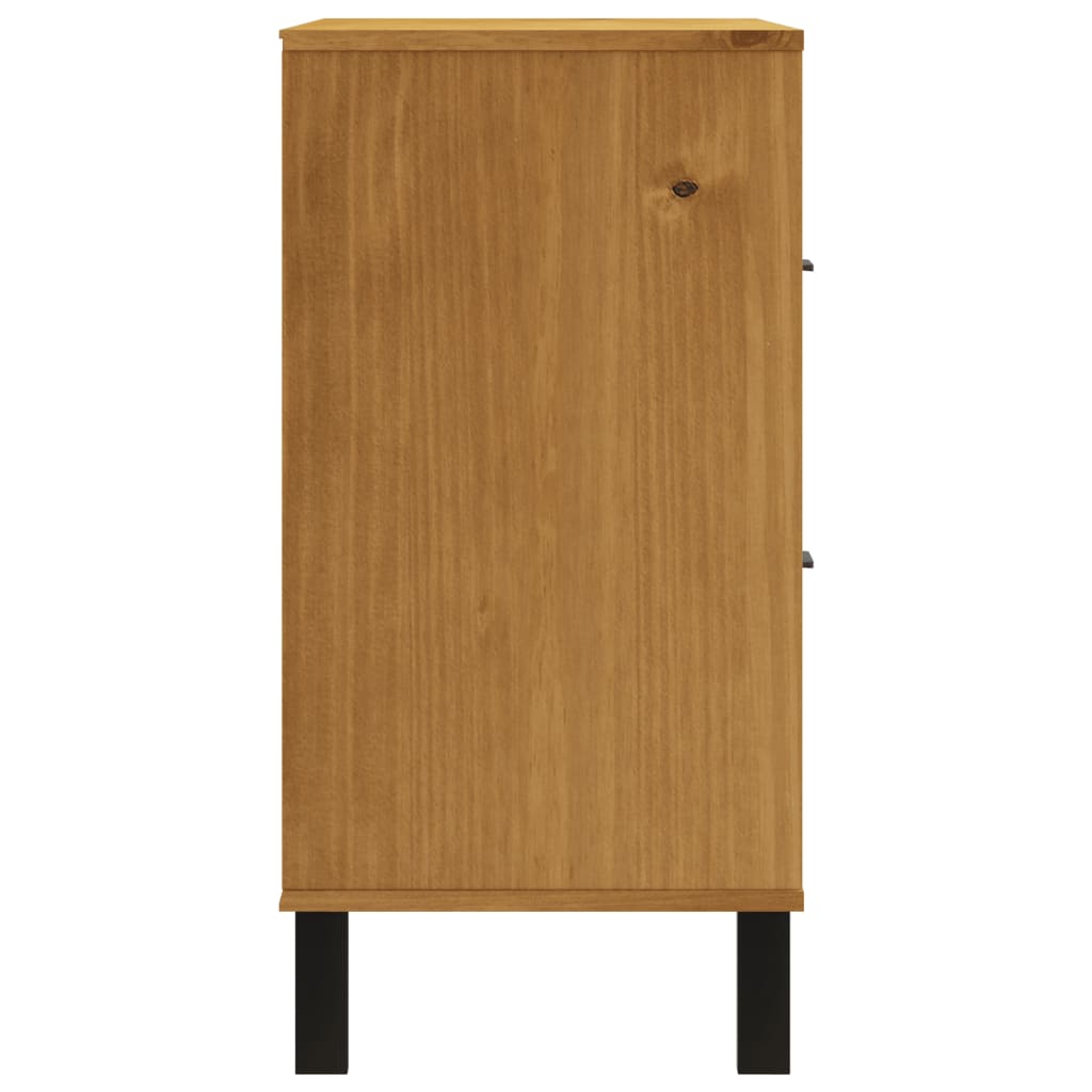 Skuffeskab FLAM 80x40x80 cm massiv fyrretræ