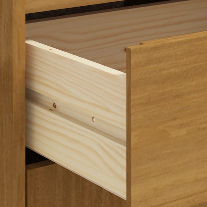 Highboard med glasdør FLAM 92x40x122,5 cm massiv fyrretræ