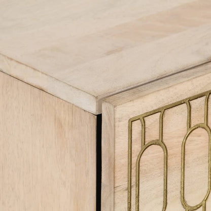 Nachttisch 50x33x60 cm Massivholz Mango