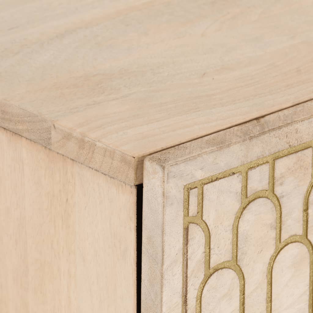 Beistellschrank 40x33x75 cm Massivholz Mango