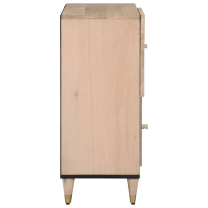 Sideskab 80x33x75 cm Massivt mangotræ