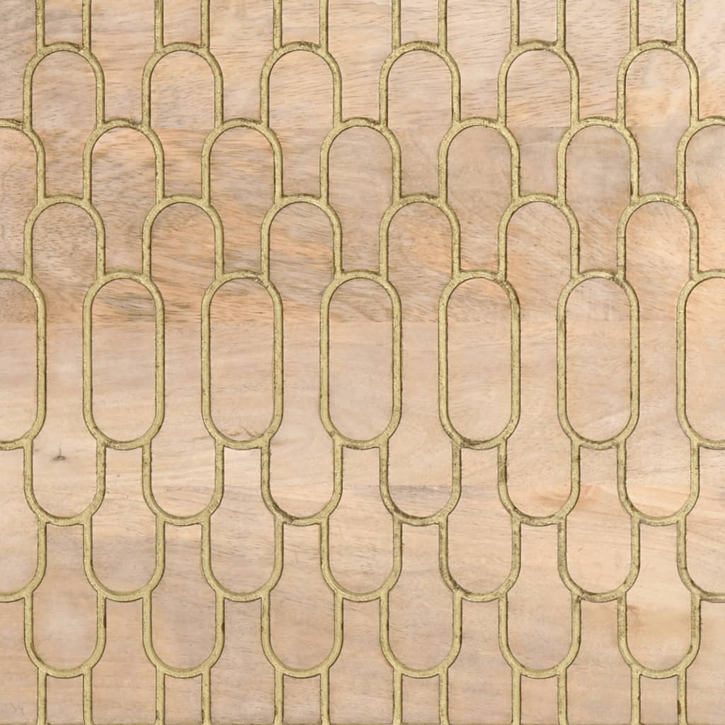 Sideskab 80x33x75 cm Massivt mangotræ
