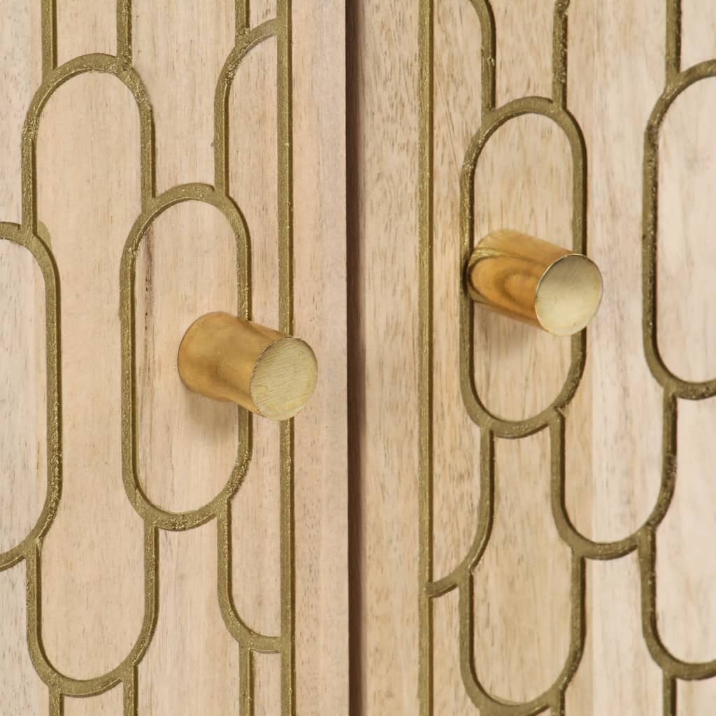 Highboard 60x33x100 cm Massivholz Mango