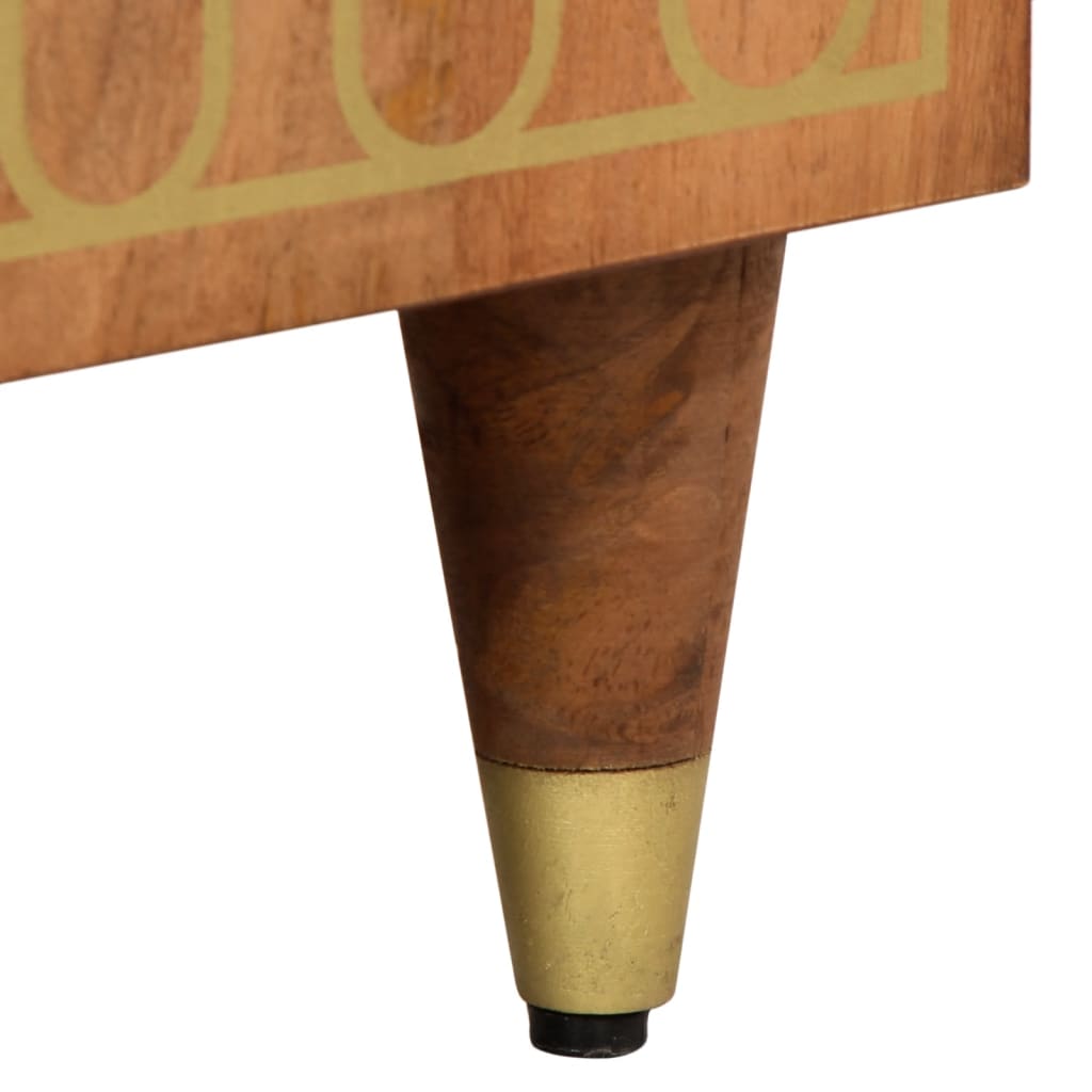 Beistellschrank 60x33x75 cm Massivholz Mango