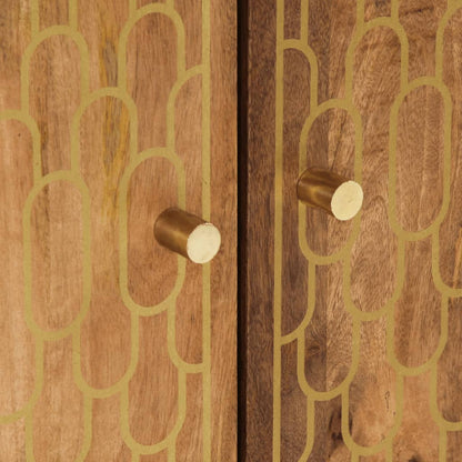 Waschbeckenunterschrank 62x33x58 cm Massivholz Mango