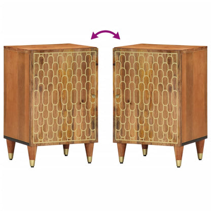 Badschrank 38x33x58 cm Massivholz Mango