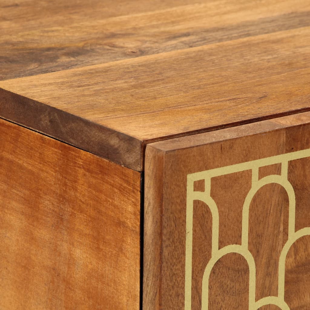 Highboard 60x33x100 cm Massivholz Mango