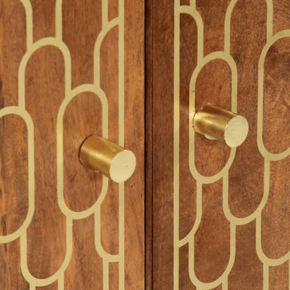 Highboard 60x33x100 cm Massivholz Mango