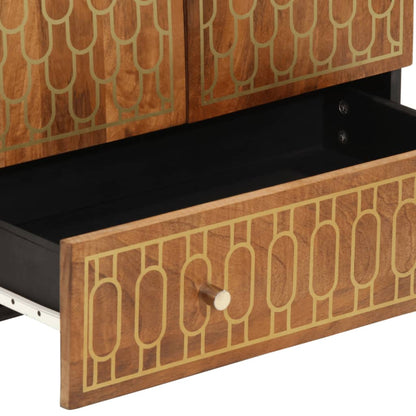 Highboard 60x33x100 cm Massivholz Mango