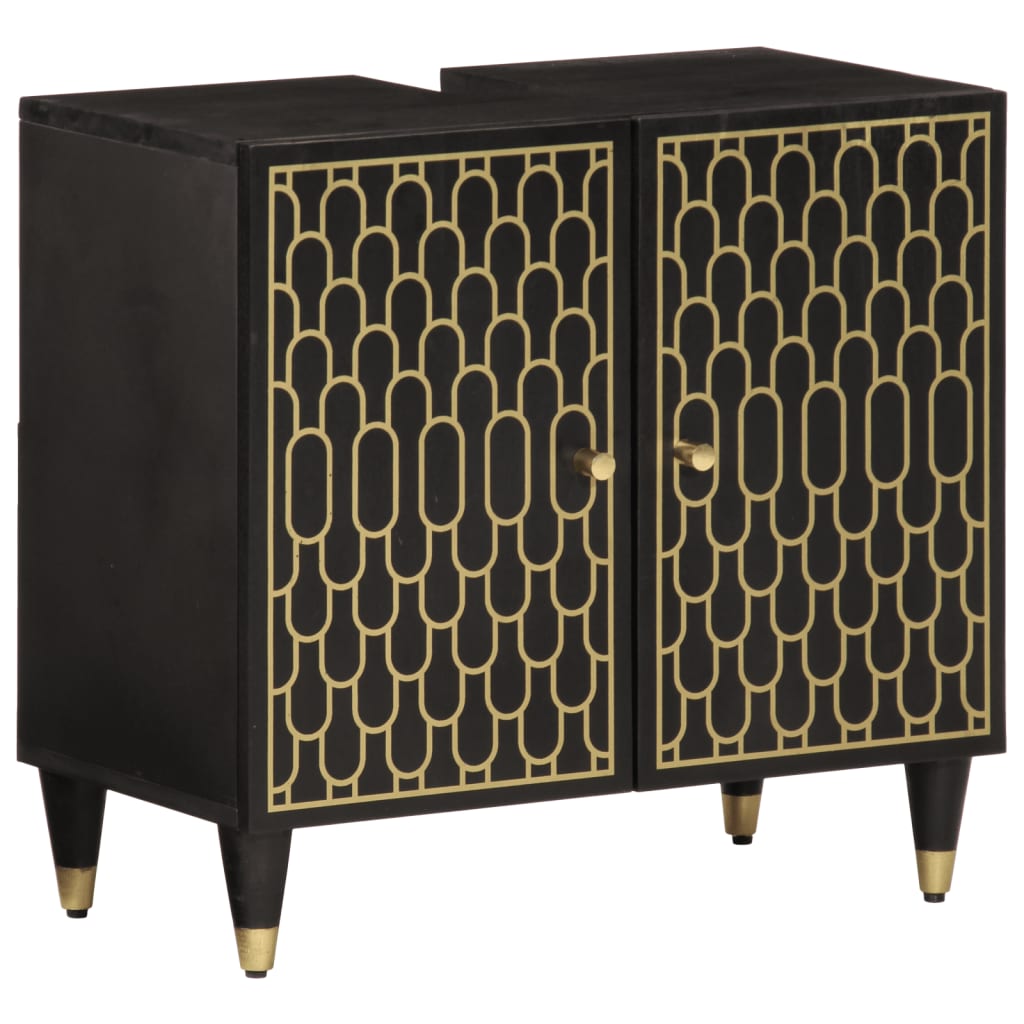 Waschbeckenunterschrank 62x33x58 cm Massivholz Mango