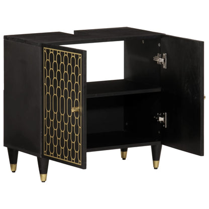 Waschbeckenunterschrank 62x33x58 cm Massivholz Mango