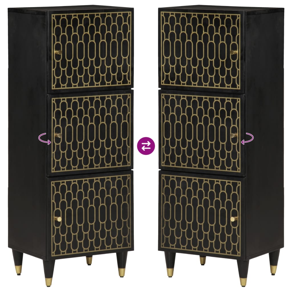 Highboard 40x33x110 cm Massivholz Mango