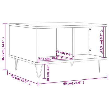 Couchtisch Betongrau 60x50x36,5 cm Holzwerkstoff