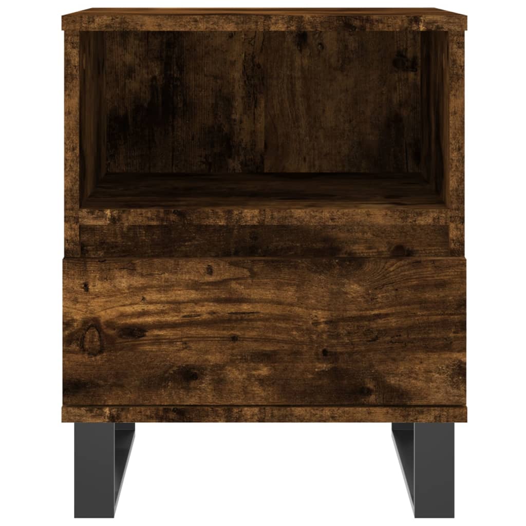 Nachttische 2 Stk. Räuchereiche 40x35x50 cm Holzwerkstoff