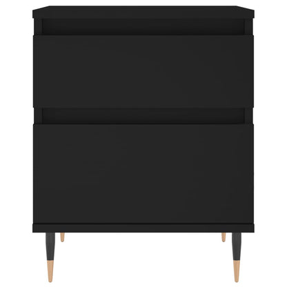 Nachttische 2 Stk. Schwarz 40x35x50 cm Holzwerkstoff
