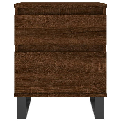Nachttische 2 Stk. Braun Eichen-Optik 40x35x50 cm Holzwerkstoff