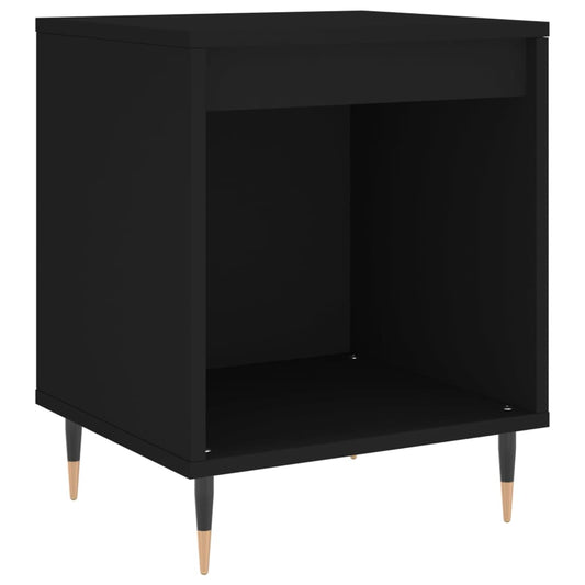 Nachttisch Schwarz 40x35x50 cm Holzwerkstoff