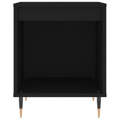 Sengeborde 2 stk Sort 40x35x50 cm træmateriale
