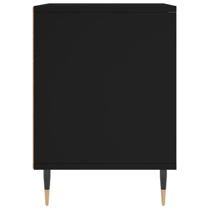 Sengeborde 2 stk Sort 40x35x50 cm træmateriale