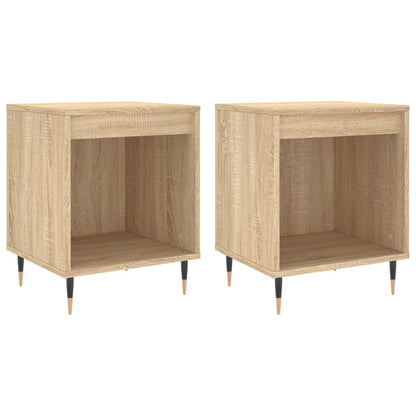 Nachttische 2 Stk. Sonoma-Eiche 40x35x50 cm Holzwerkstoff