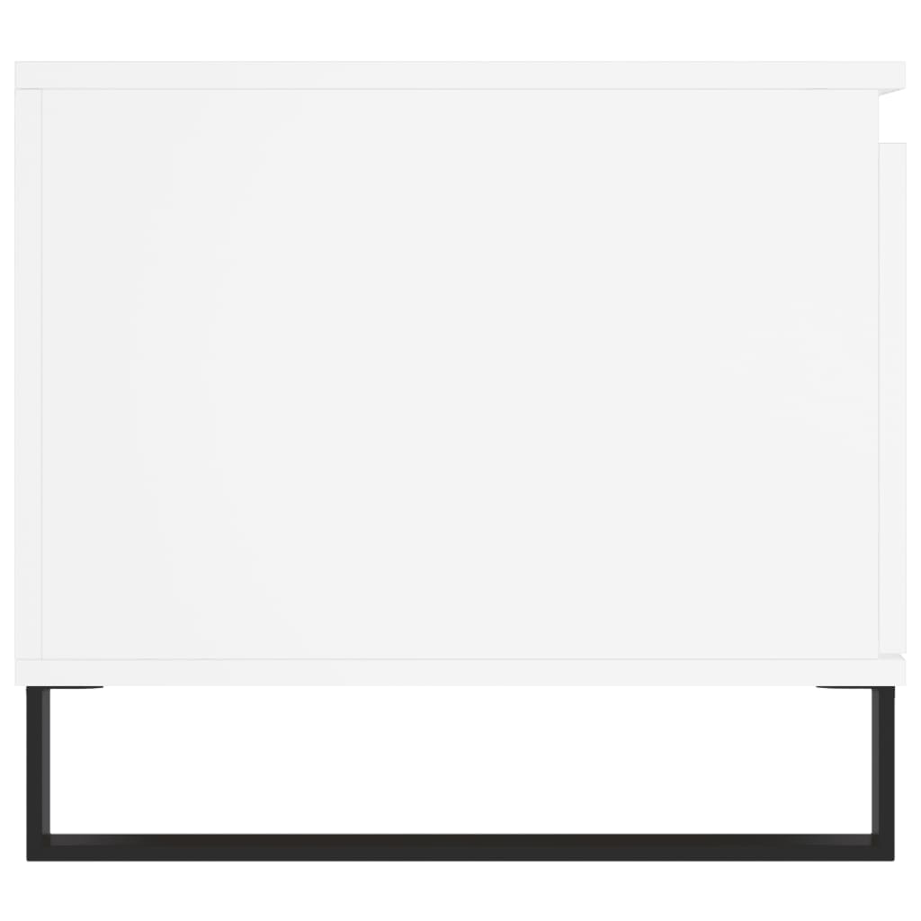 Sofabord Hvid 100x50x45 cm Træ Materiale