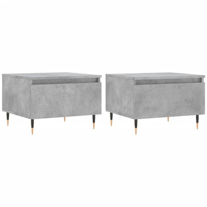 Couchtische 2 Stk. Betongrau 50x46x35 cm Holzwerkstoff