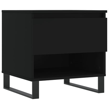 Sofaborde 2 stk Sort 50x46x50 cm Træmateriale