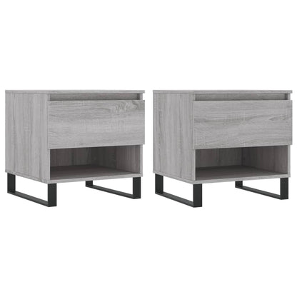 Couchtische 2 Stk. Grau Sonoma 50x46x50 cm Holzwerkstoff