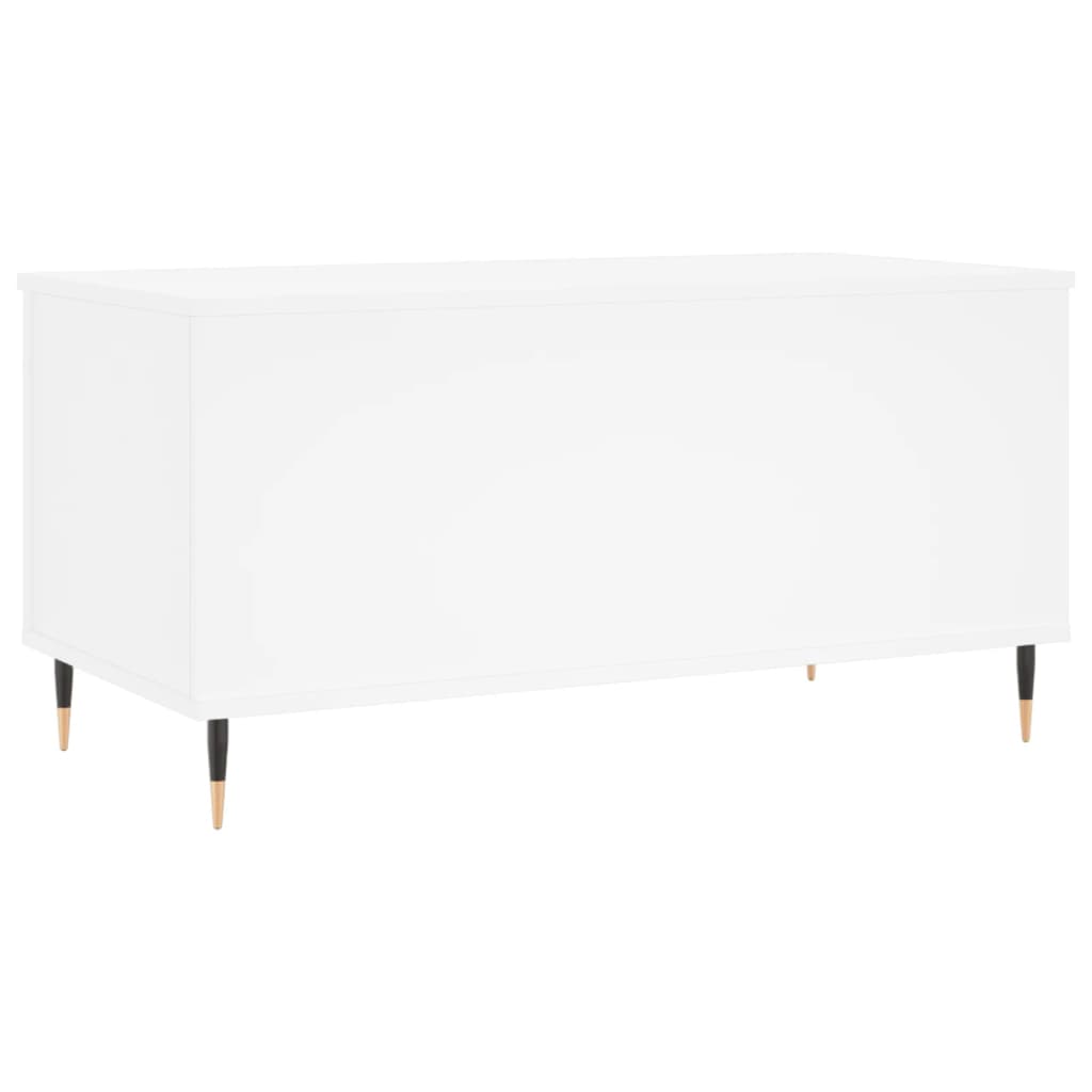 Sofabord Hvid 90x44,5x45 cm Træ Materiale