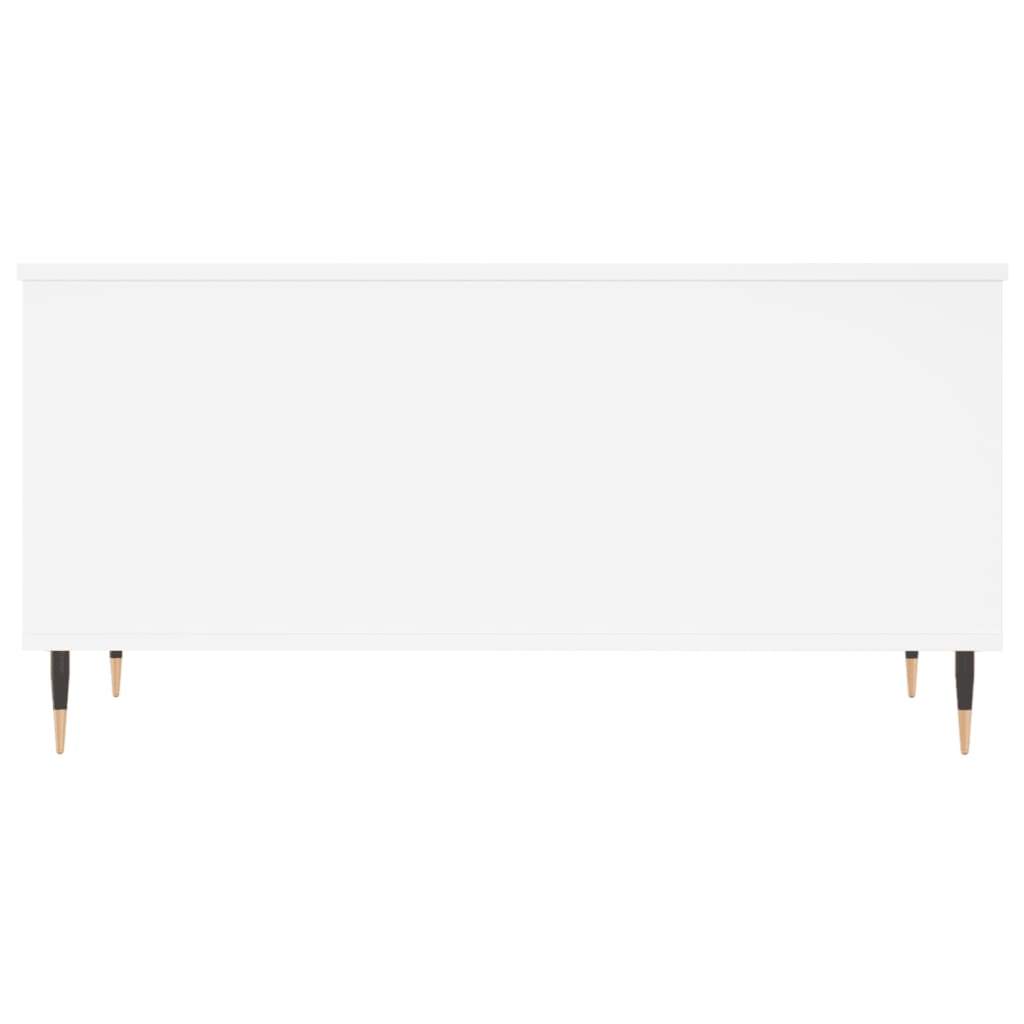 Sofabord Hvid 90x44,5x45 cm Træ Materiale