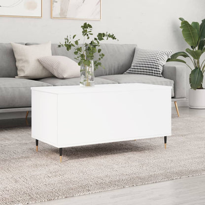 Sofabord Hvid 90x44,5x45 cm Træ Materiale