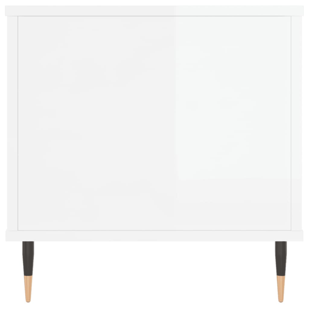 Couchtisch Hochglanz-Weiß 90x44,5x45 cm Holzwerkstoff