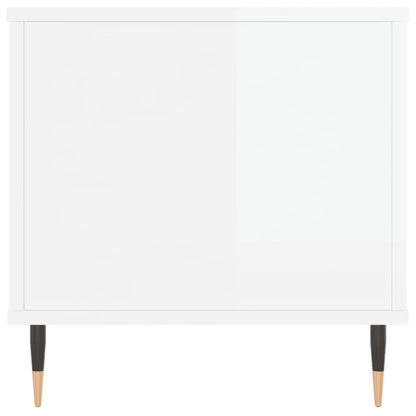 Couchtisch Hochglanz-Weiß 90x44,5x45 cm Holzwerkstoff