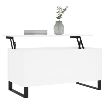 Sofabord Hvid 90x44,5x45 cm Træ Materiale