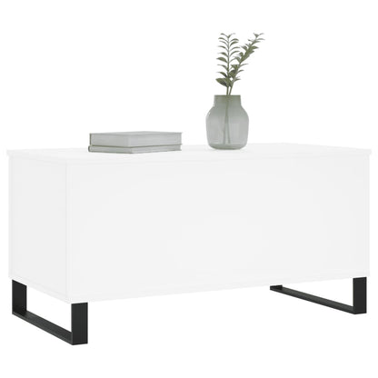 Sofabord Hvid 90x44,5x45 cm Træ Materiale