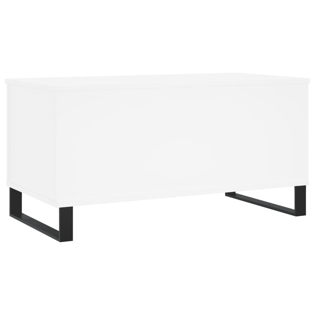 Sofabord Hvid 90x44,5x45 cm Træ Materiale