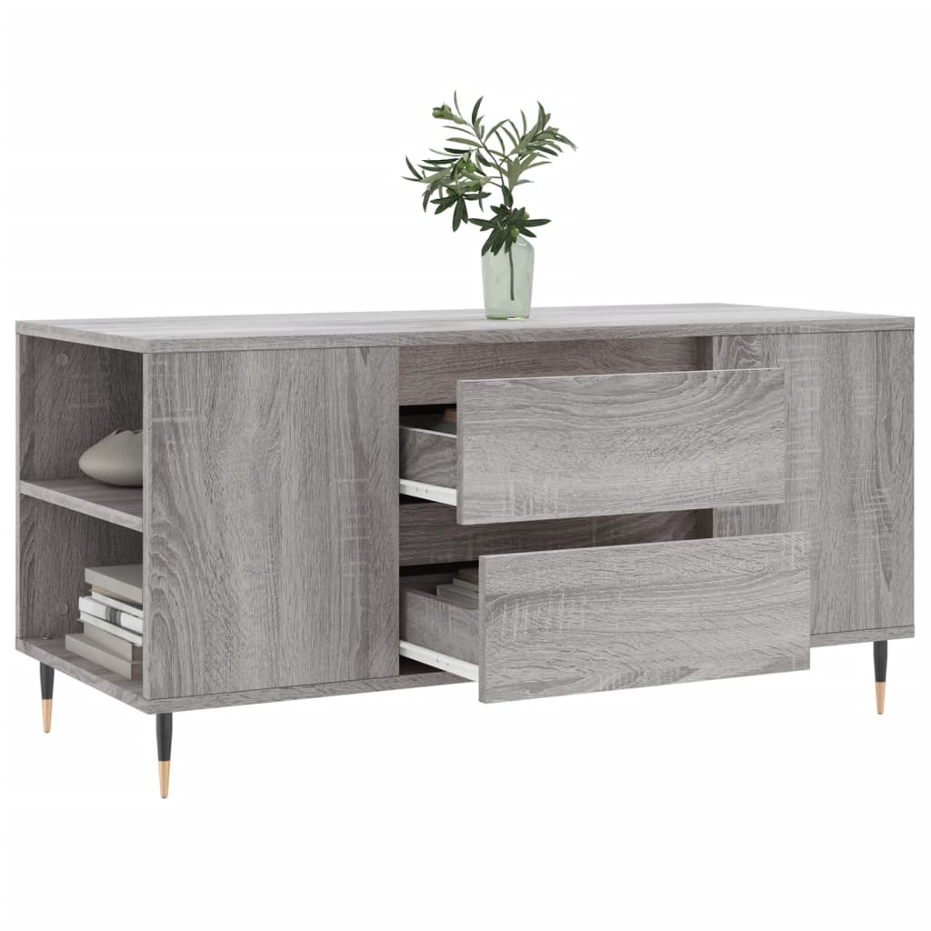 Couchtisch Grau Sonoma 102x44,5x50 cm Holzwerkstoff