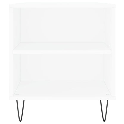 Sofabord Hvid 102x44,5x50 cm Træ Materiale
