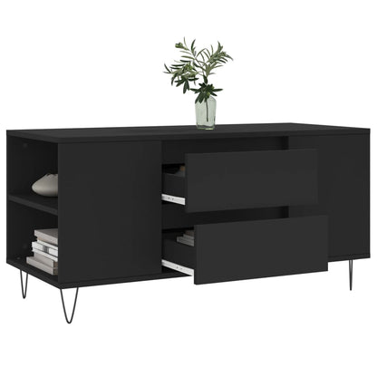 Couchtisch Schwarz 102x44,5x50 cm Holzwerkstoff
