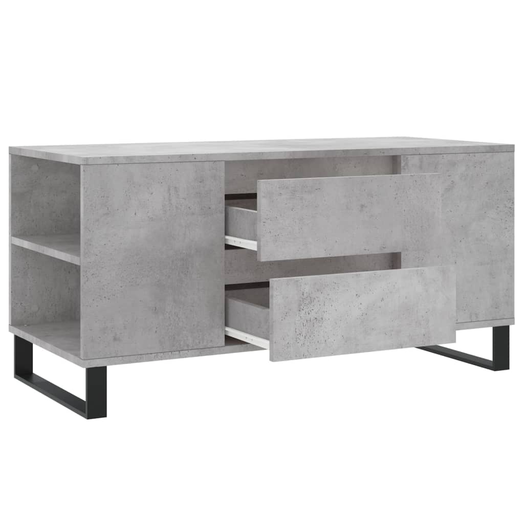 Couchtisch Betongrau 102x44,5x50 cm Holzwerkstoff
