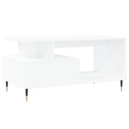 Couchtisch Weiß 90x49x45 cm Holzwerkstoff