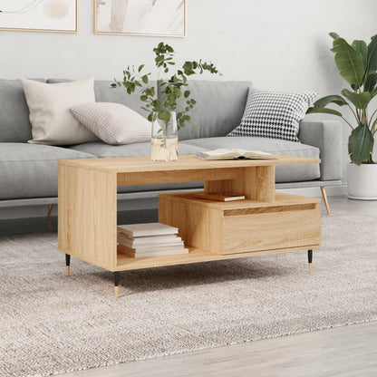 Couchtisch Sonoma-Eiche 90x49x45 cm Holzwerkstoff