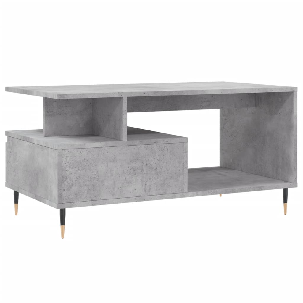 Couchtisch Betongrau 90x49x45 cm Holzwerkstoff