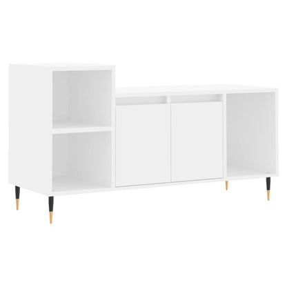 TV-skab Hvid 100x35x55 cm Træ Materiale