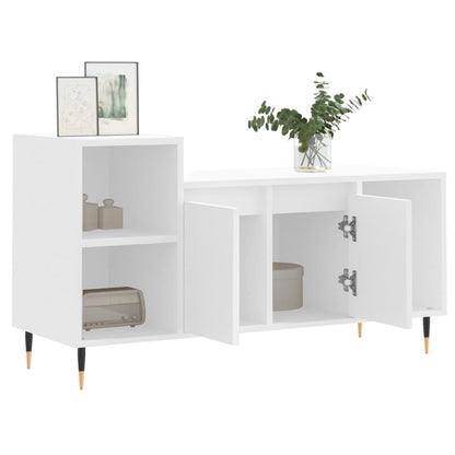 TV-skab Hvid 100x35x55 cm Træ Materiale